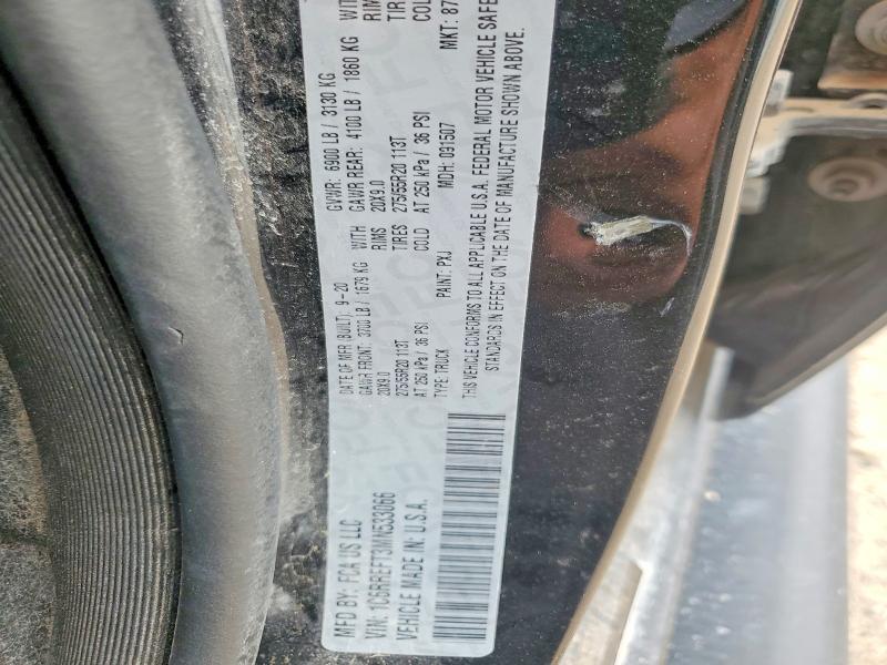 53304206 :رقم المزاد ، 1C6RREFT3MN533066 vin ، 2021 Ram 1500 مزاد بيع