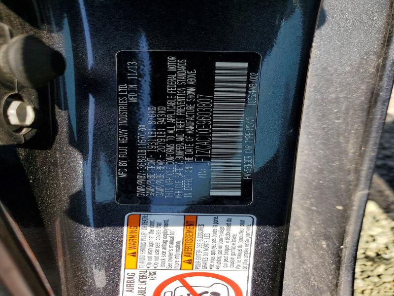 Aukcja sprzedaży 2014 Subaru Brz, vin: JF1ZCAC10E9603807, numer aukcji: 54713676