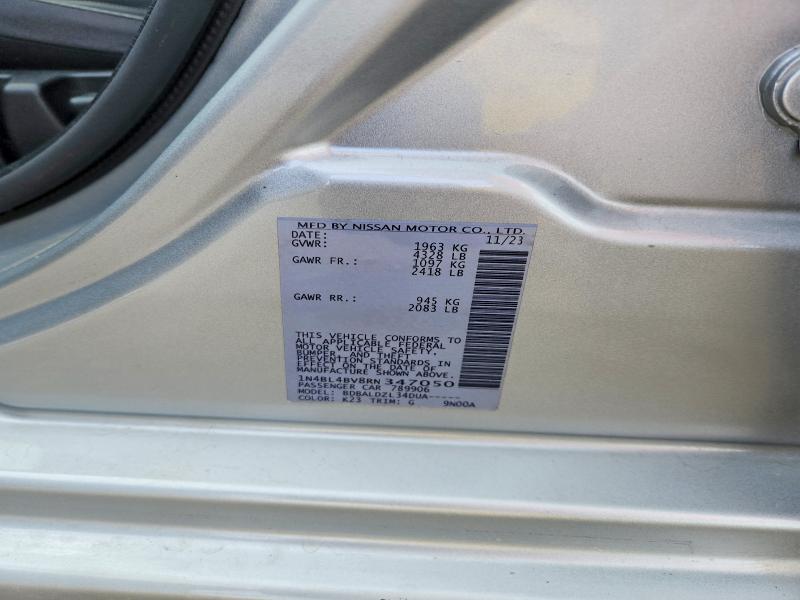 Продаж на аукціоні авто 2024 Nissan Altima, vin: 1N4BL4BV8RN347050, номер лоту: 53991466