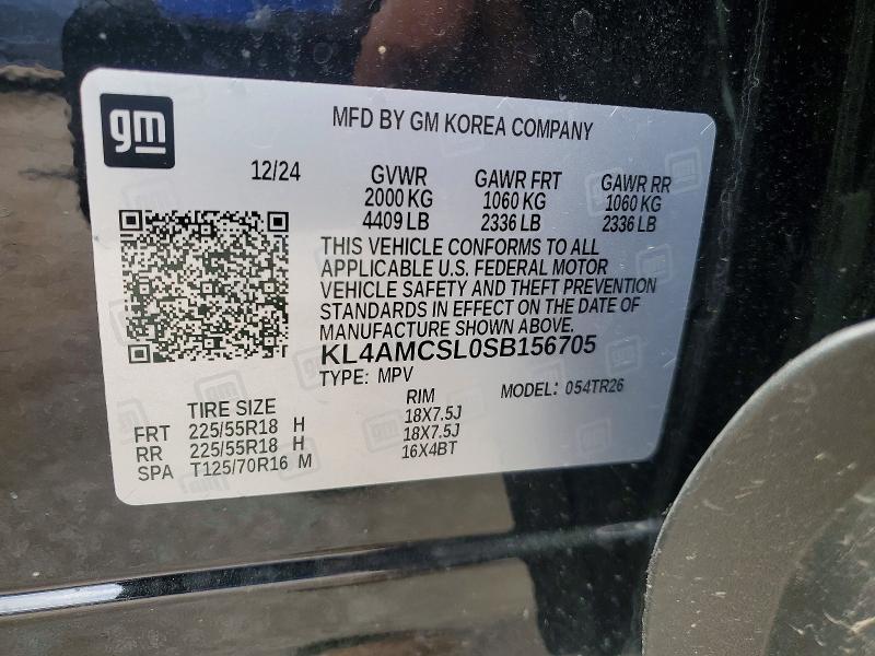 2025 Buick Encore Gx მანქანა იყიდება აუქციონზე, vin: KL4AMCSL0SB156705, აუქციონის ნომერი: 51253976