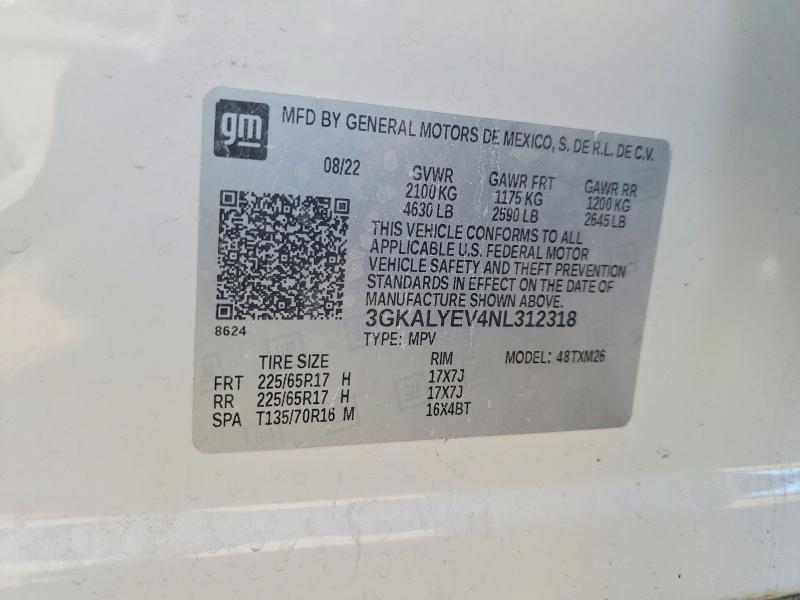 Продаж на аукціоні авто 2022 Gmc Terrain, vin: 3GKALYEV4NL312318, номер лоту: 51462986