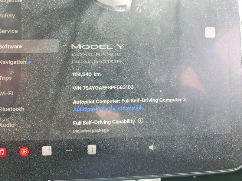 53213906 :رقم المزاد ، 7SAYGAEE8PF583103 vin ، 2023 Tesla Model Y مزاد بيع