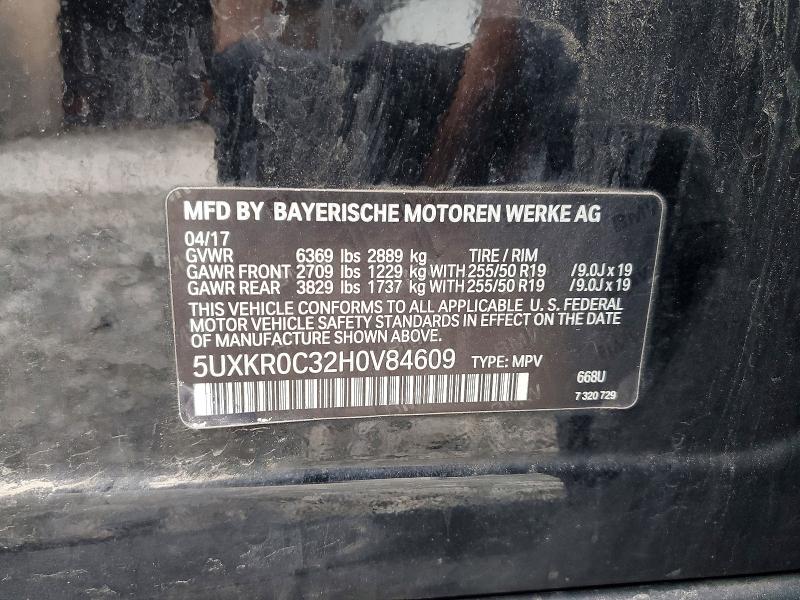Auction sale of the 2017 Bmw X5, vin: 5UXKR0C32H0V84609, lot number: 55572526