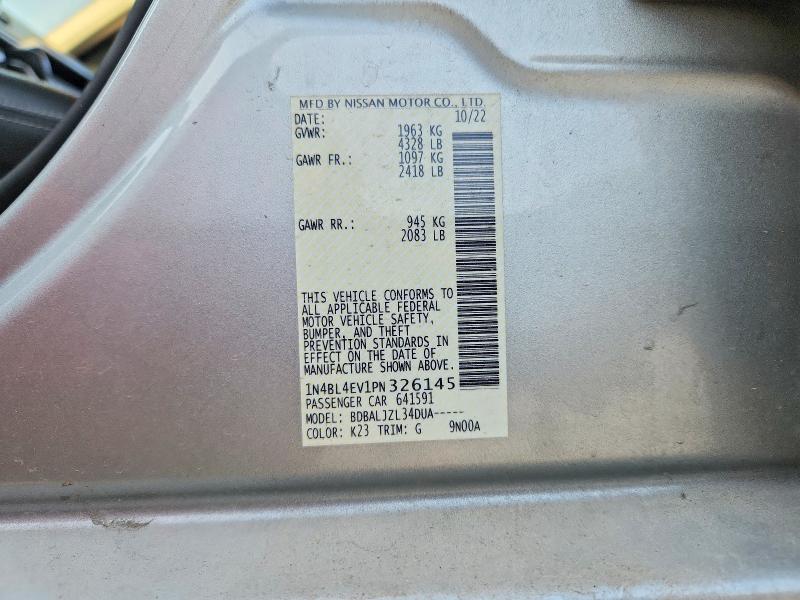 53413016 :رقم المزاد ، 1N4BL4EV1PN326145 vin ، 2023 Nissan Altima مزاد بيع