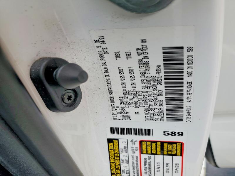 Продажа на аукционе авто 2021 Toyota Tacoma, vin: 3TMAZ5CN6MM154150, номер лота: 52078226
