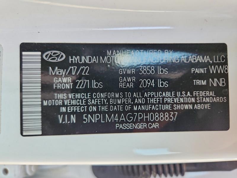 54008506 :رقم المزاد ، 5NPLM4AG7PH088837 vin ، 2023 Hyundai Elantra مزاد بيع