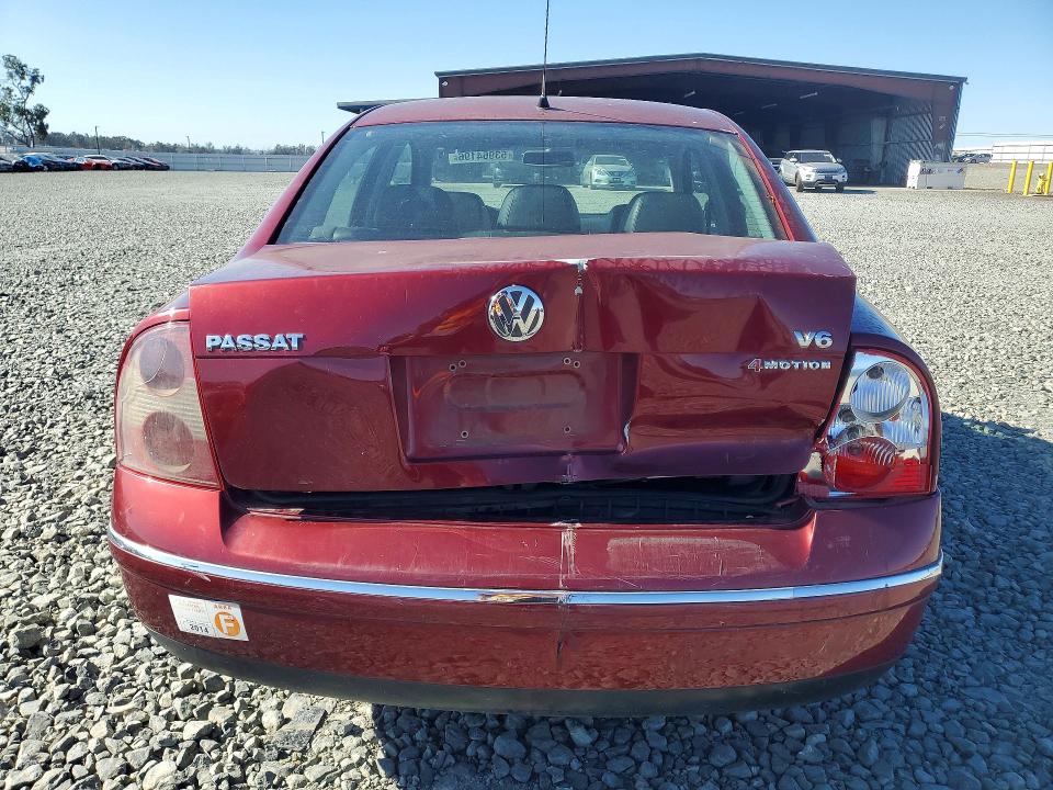53964196 :رقم المزاد ، WVWTH63B71P269417 vin ، 2001 Volkswagen Passat مزاد بيع