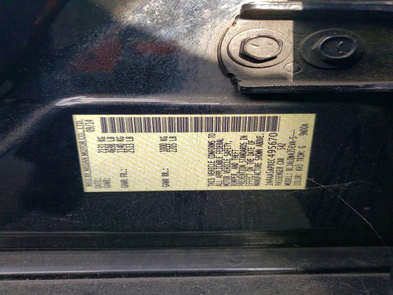 Продаж на аукціоні авто 2014 Nissan Maxima, vin: 1N4AA5APXEC495670, номер лоту: 53966316