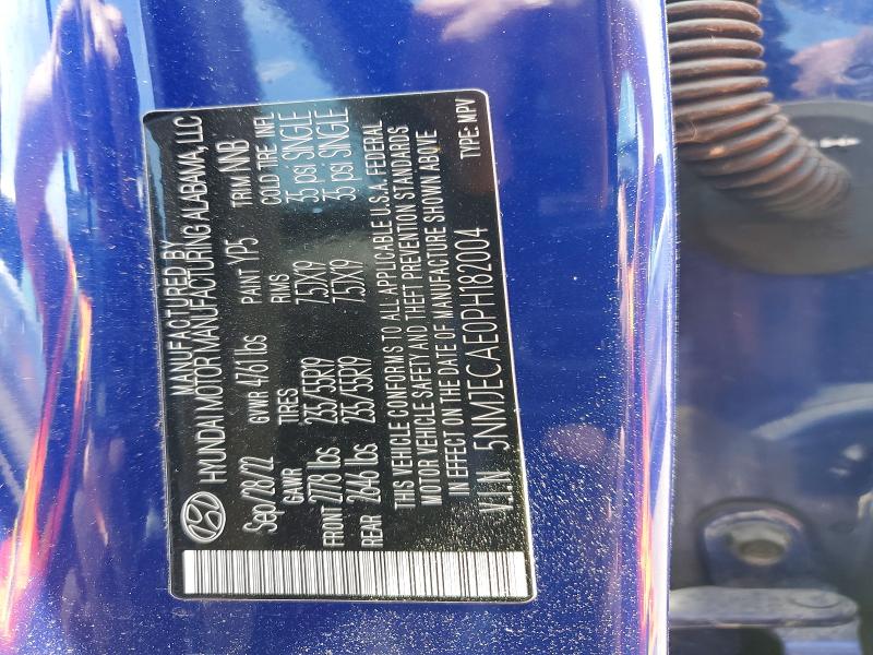 Auction sale of the 2023 Hyundai Tucson, vin: 5NMJECAE0PH182004, lot number: 51312686