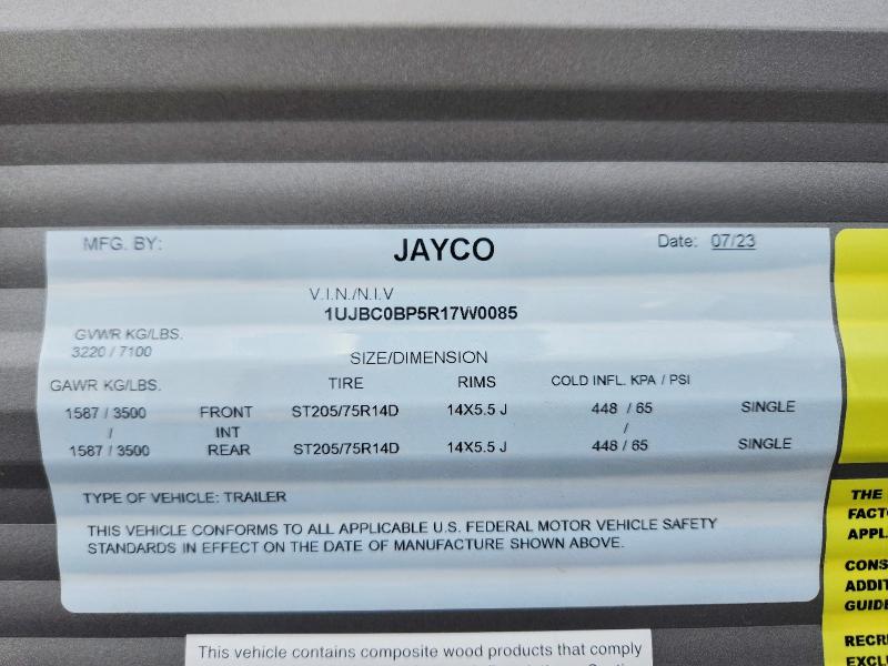 Aukcja sprzedaży 2024 Jayco Jay Flight Series, vin: 1UJBC0BP5R17W0085, numer aukcji: 51781136