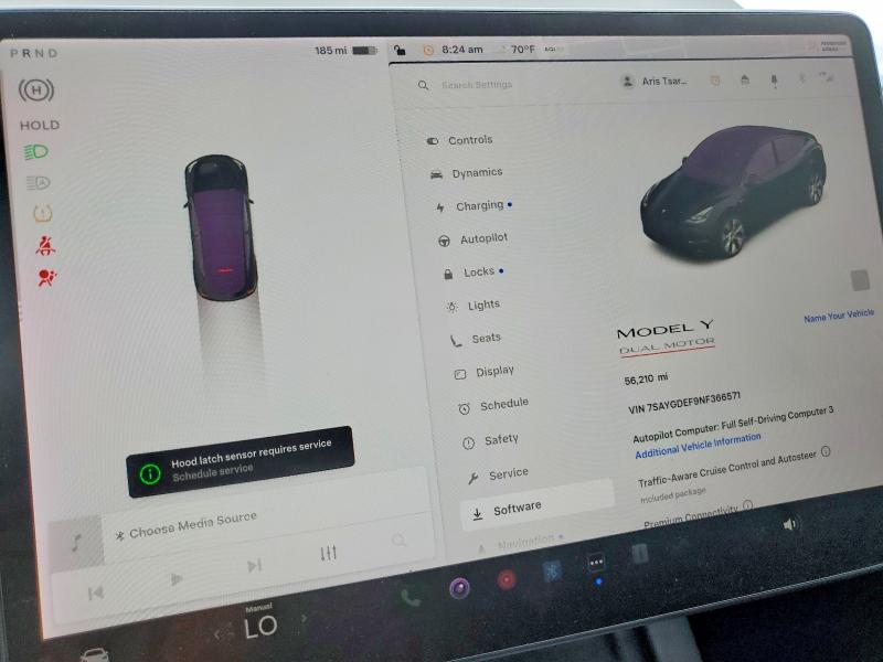 2022 Tesla Model Y მანქანა იყიდება აუქციონზე, vin: 7SAYGDEF9NF366571, აუქციონის ნომერი: 53788956