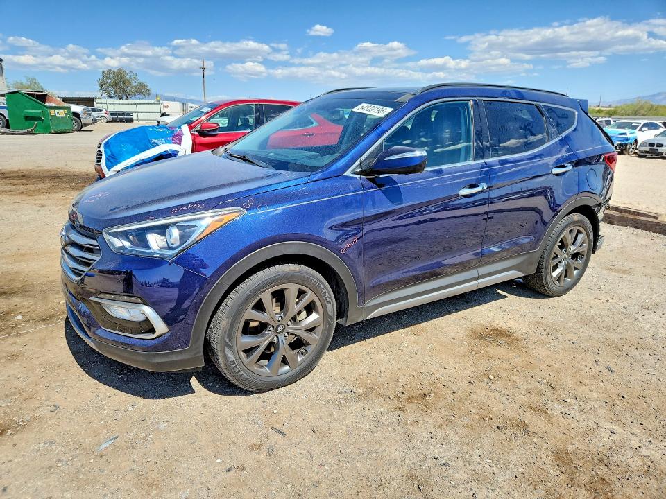 54320196 :رقم المزاد ، 5XYZW4LAXJG515679 vin ، 2018 Hyundai Santa Fe Sport مزاد بيع