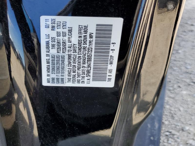 Продаж на аукціоні авто 2011 Honda Odyssey, vin: 5FNRL5H47BB057223, номер лоту: 54329776