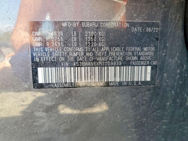Продажа на аукционе авто 2024 Subaru Legacy, vin: 4S3BWAN6XR3009939, номер лота: 52202936