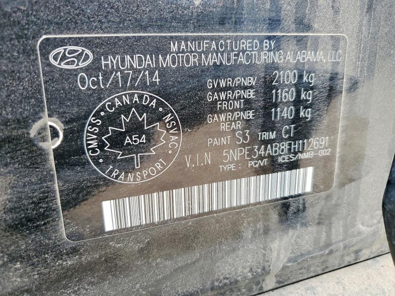 Aukcja sprzedaży 2015 Hyundai Sonata, vin: 5NPE34AB8FH112691, numer aukcji: 54891176