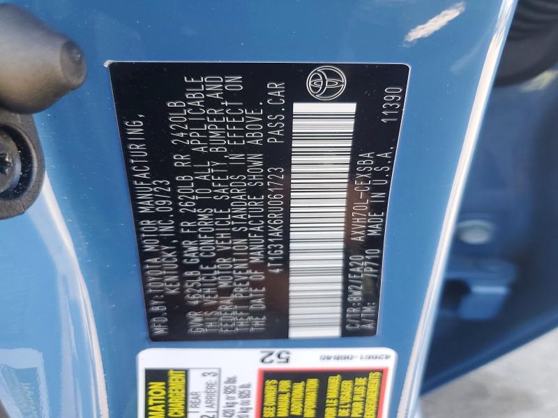 Aukcja sprzedaży 2024 Toyota Camry Hybrid, vin: 4T1G31AK6RU061723, numer aukcji: 52659646