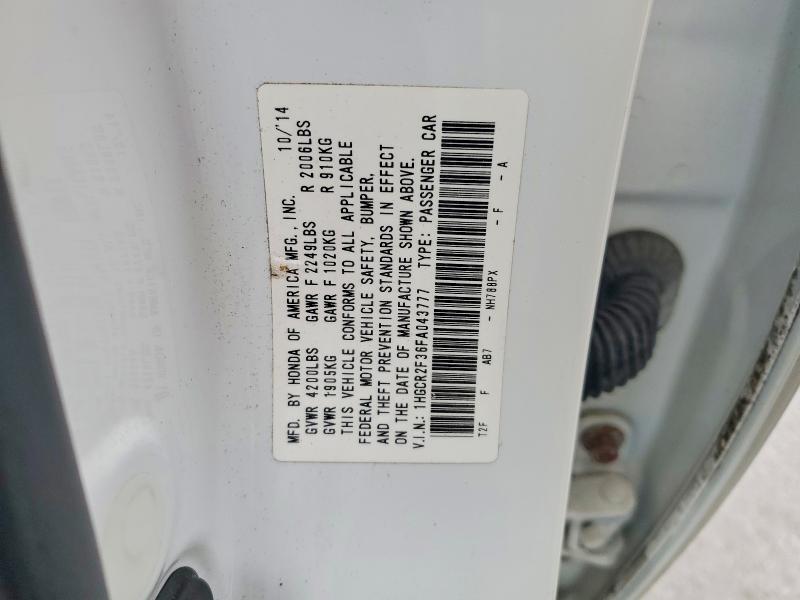 Aukcja sprzedaży 2015 Honda Accord, vin: 1HGCR2F36FA043777, numer aukcji: 51695546