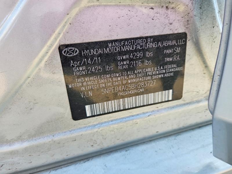 Продаж на аукціоні авто 2011 Hyundai Sonata, vin: 5NPEB4AC5BH283727, номер лоту: 54674736