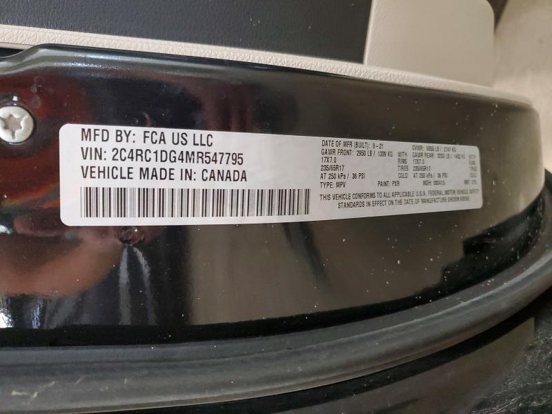 Продаж на аукціоні авто 2021 Chrysler Voyager, vin: 2C4RC1DG4MR547795, номер лоту: 53704776