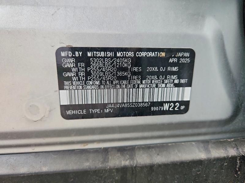 Aukcja sprzedaży 2025 Mitsubishi Outlander, vin: JA4J4VA85SZ038567, numer aukcji: 52432966