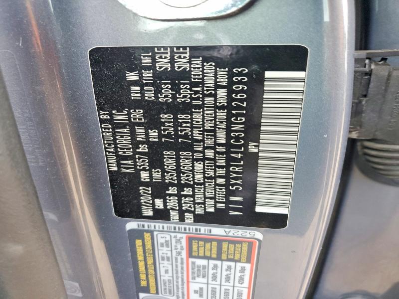 Продажа на аукционе авто 2022 Kia Sorento, vin: 5XYRL4LC3NG126933, номер лота: 51663276