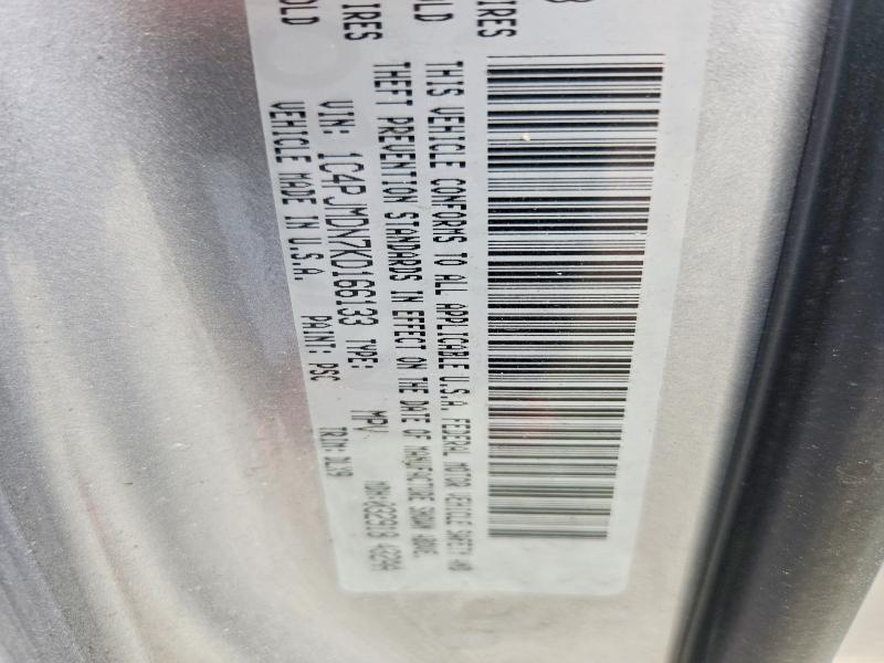 Продаж на аукціоні авто 2019 Jeep Cherokee, vin: 1C4PJMDN7KD166133, номер лоту: 51964226