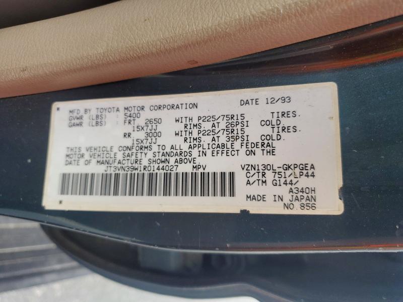 Aukcja sprzedaży 1994 Toyota 4runner, vin: JT3VN39W1R0144027, numer aukcji: 54619916