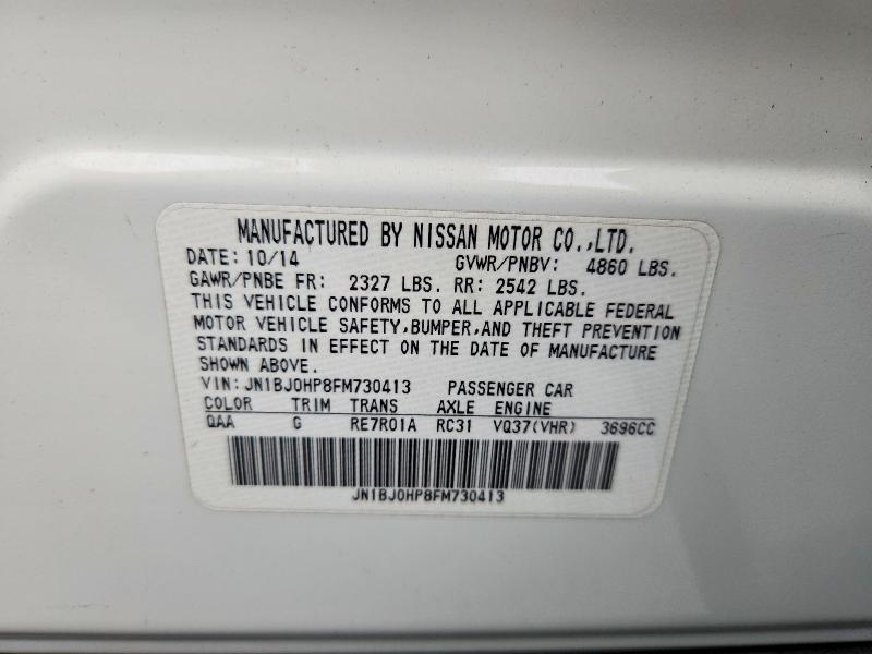 Продаж на аукціоні авто 2015 Infiniti Qx50, vin: JN1BJ0HP8FM730413, номер лоту: 54211976