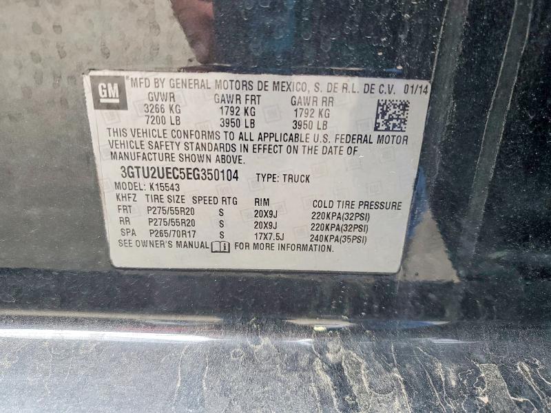2016 Gmc Sierra მანქანა იყიდება აუქციონზე, vin: 3GTU2UEC5EG350104, აუქციონის ნომერი: 54778916