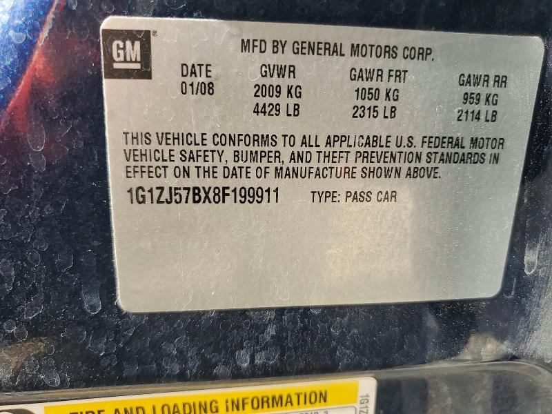 Продажа на аукционе авто 2008 Chevrolet Malibu, vin: 1G1ZJ57BX8F199911, номер лота: 53064626