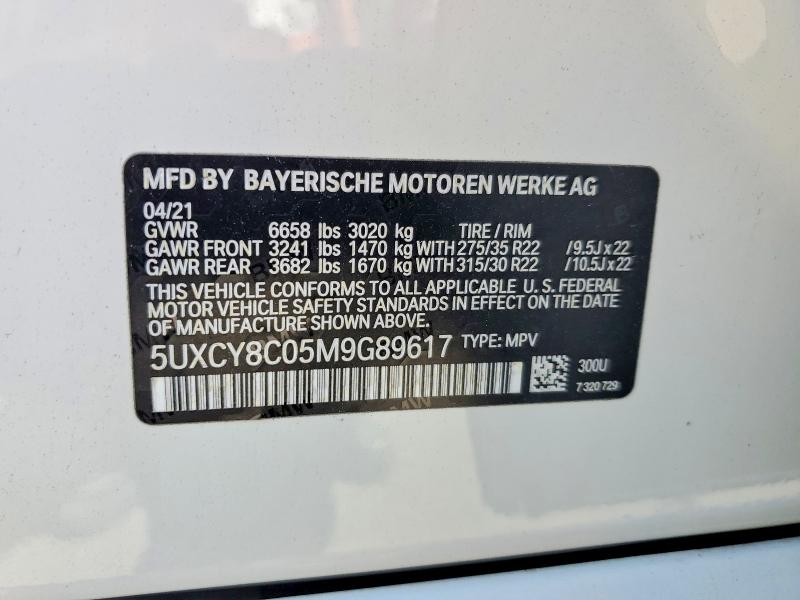 Продажа на аукционе авто 2021 Bmw X6, vin: 5UXCY8C05M9G89617, номер лота: 52586816