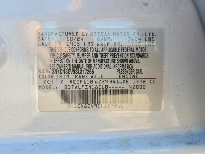 Продажа на аукционе авто 2025 Nissan Versa, vin: 3N1CN8EV9SL817266, номер лота: 53761066