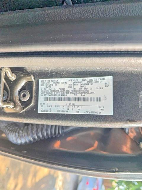 Продажа на аукционе авто 2019 Ford F150, vin: 1FTEW1C43KKE46224, номер лота: 54716806