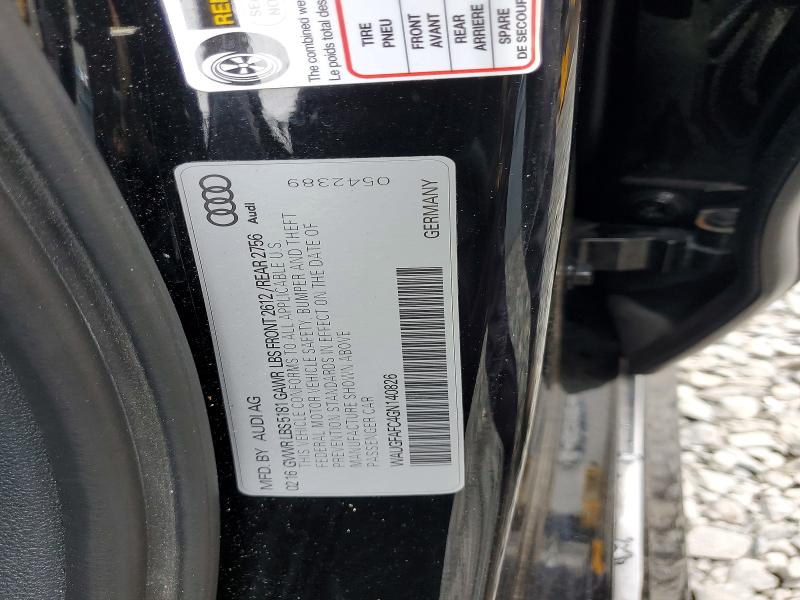 Продажа на аукционе авто 2016 Audi A6, vin: WAUGFAFC4GN140826, номер лота: 53174876