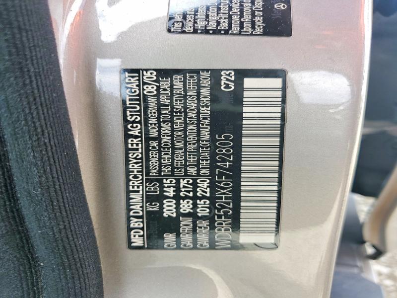 Продаж на аукціоні авто 2006 Mercedes-benz C, vin: WDBRF52HX6F742805, номер лоту: 53828276