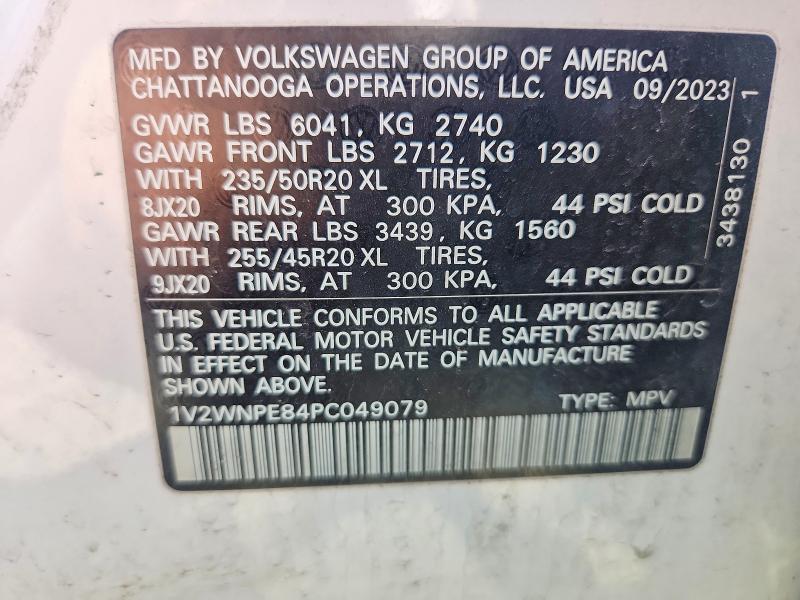 Aukcja sprzedaży 2023 Volkswagen Id.4, vin: 1V2WNPE84PC049079, numer aukcji: 52150326