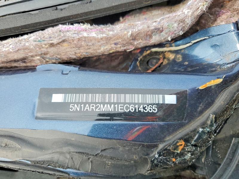 55509706 :رقم المزاد ، 5N1AR2MM1EC614365 vin ، 2014 Nissan Pathfinder مزاد بيع