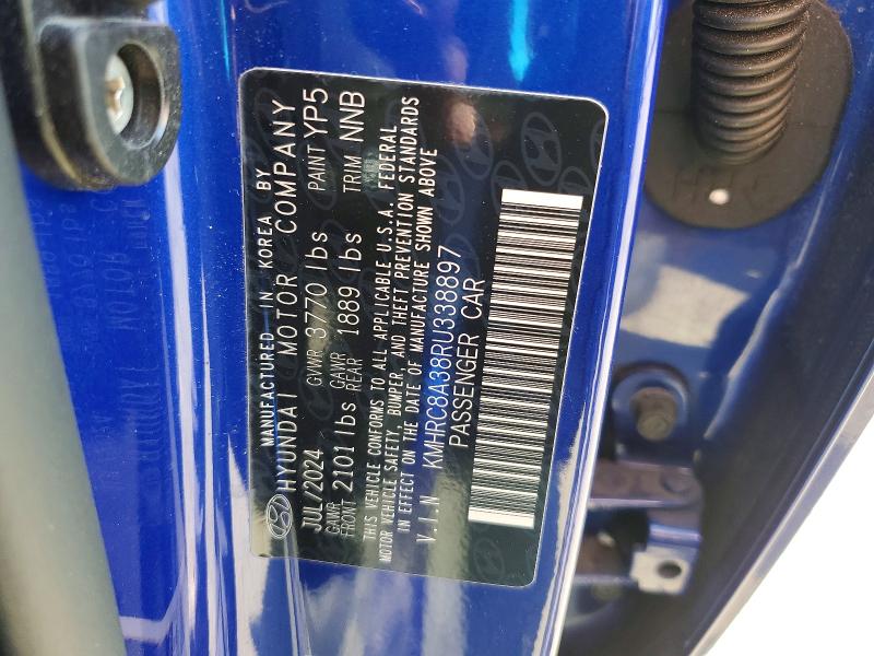 51095226 :رقم المزاد ، KMHRC8A38RU338897 vin ، 2024 Hyundai Venue مزاد بيع