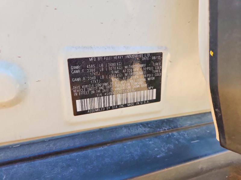 Aukcja sprzedaży 2013 Subaru Outback, vin: 4S4BRCLCXD3222115, numer aukcji: 52422946
