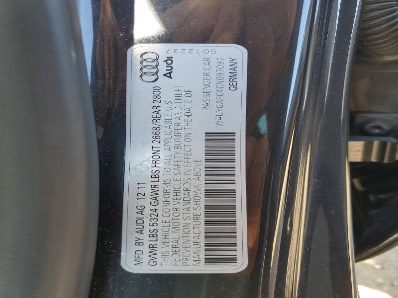 Aukcja sprzedaży 2012 Audi A7, vin: WAUYGAFC4CN097097, numer aukcji: 51161056