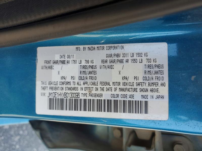 Aukcja sprzedaży 2011 Mazda Mazda2, vin: JM1DE1HYXB0130096, numer aukcji: 53814896