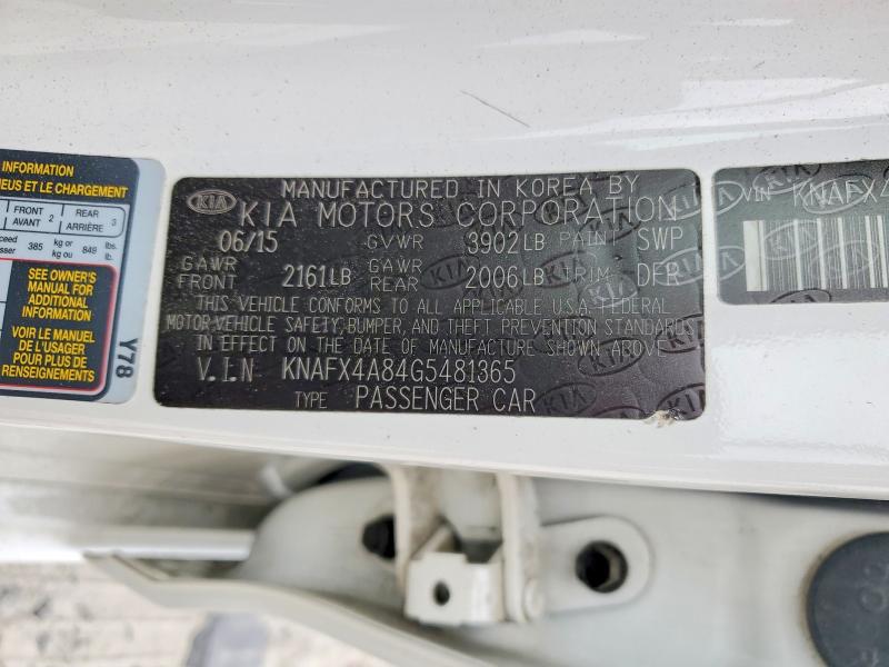 Продажа на аукционе авто 2016 Kia Forte, vin: KNAFX4A84G5481365, номер лота: 51836606