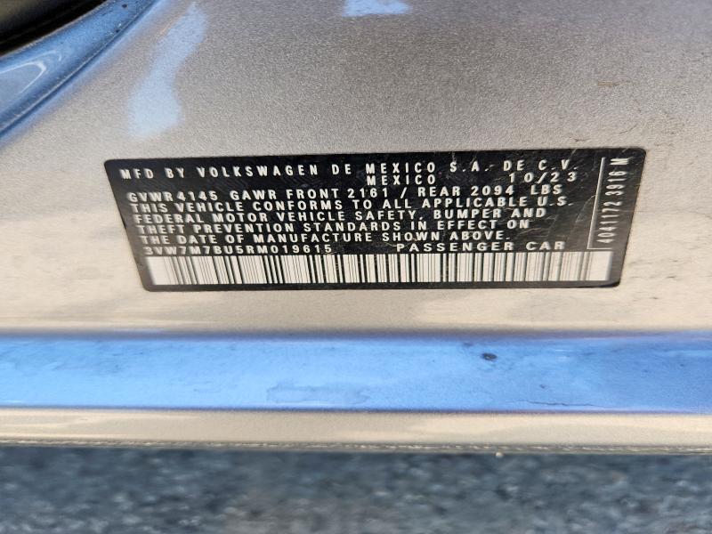 Продаж на аукціоні авто 2024 Volkswagen Jetta, vin: 3VW7M7BU5RM019615, номер лоту: 55192696