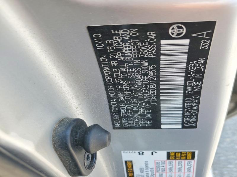 53132166 :رقم المزاد ، JTDKN3DU8A1298575 vin ، 2010 Toyota Prius مزاد بيع