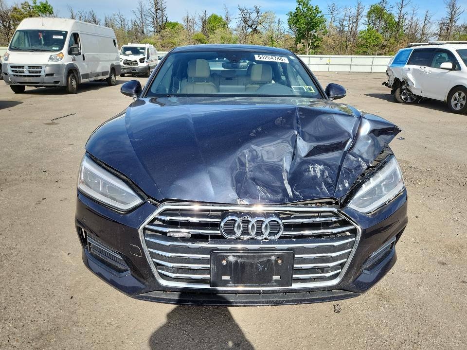 2018 Audi A5 მანქანა იყიდება აუქციონზე, vin: WAUBNCF51JA062000, აუქციონის ნომერი: 54254786