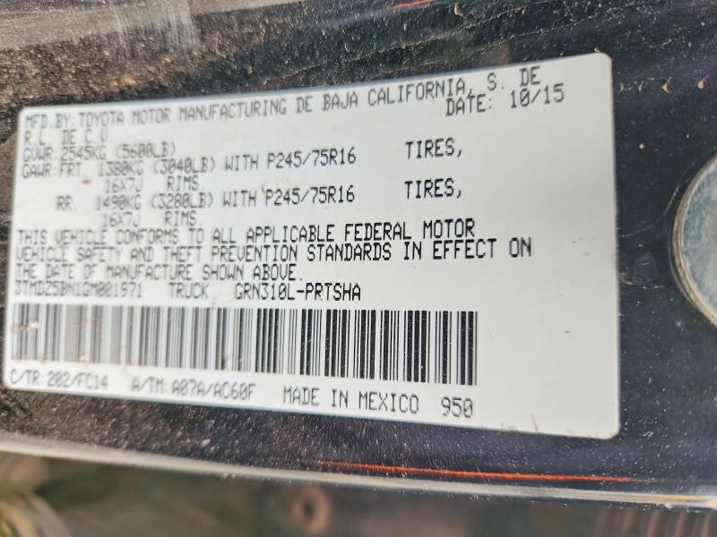 Продажа на аукционе авто 2016 Toyota Tacoma, vin: 3TMDZ5BN1GM001971, номер лота: 53361126