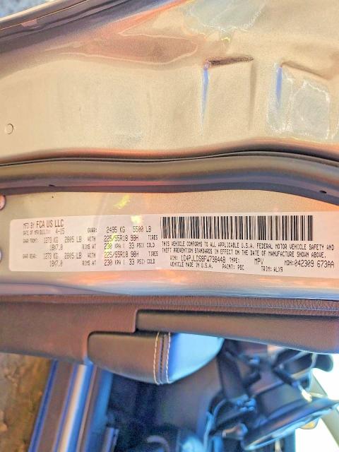 Продажа на аукционе авто 2015 Jeep Cherokee, vin: 1C4PJLDS8FW738448, номер лота: 52092376