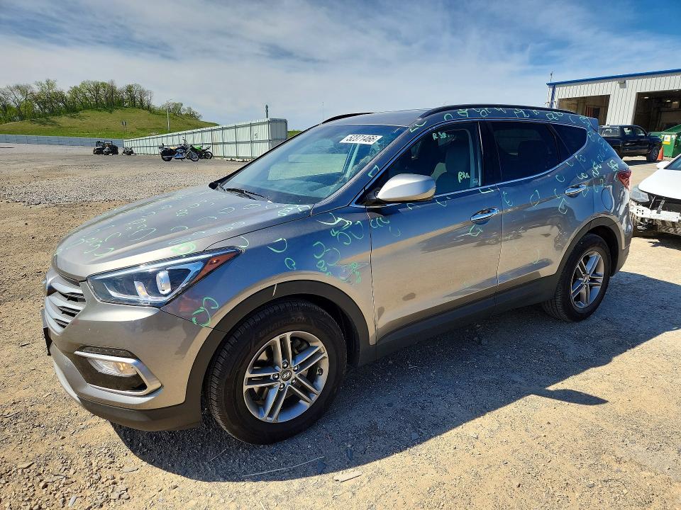 52371466 :رقم المزاد ، 5XYZU3LB5HG390240 vin ، 2017 Hyundai Santa Fe Sport مزاد بيع