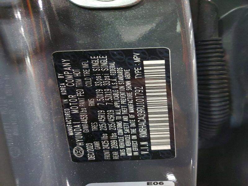 54733196 :رقم المزاد ، KM8HACA39RU101792 vin ، 2024 Hyundai Kona مزاد بيع