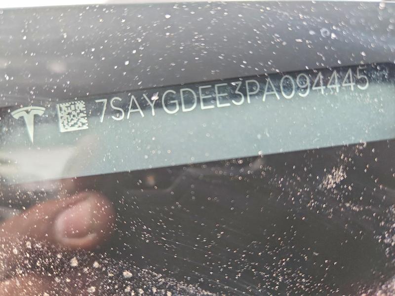 Продажа на аукционе авто 2023 Tesla Model Y, vin: 7SAYGDEE3PA094445, номер лота: 52402636